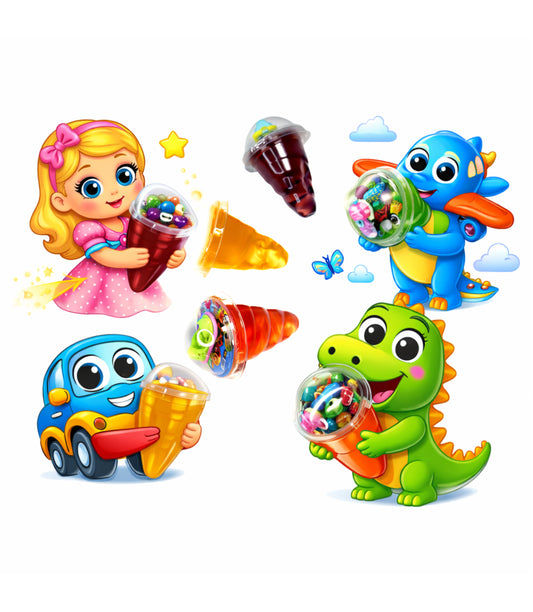 Jeleu Cupa "Toy Jelly" 30Gr (60 Buc/Bol) En-gross