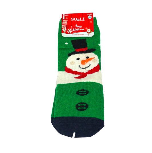 Sosete Dama Flausate SO&LI De Craciun (10 Buc/Set) En-gross