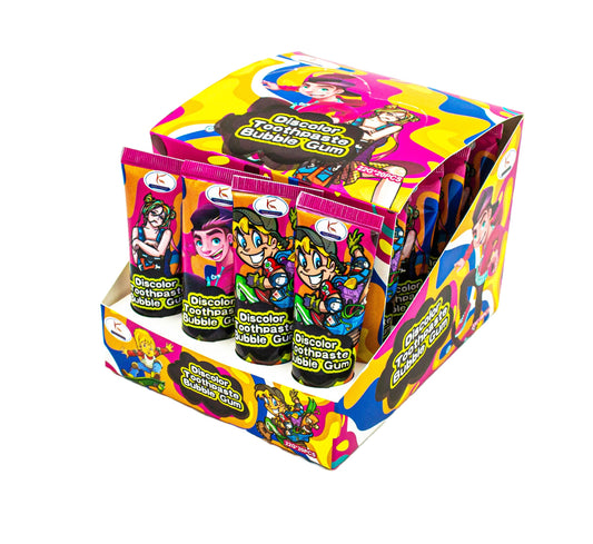 Guma La Tub 22GR DISCOLOR, Aroma De Bubble Gum (20 buc/cutie) En-gross ( E.X.P. 04.01.2026)