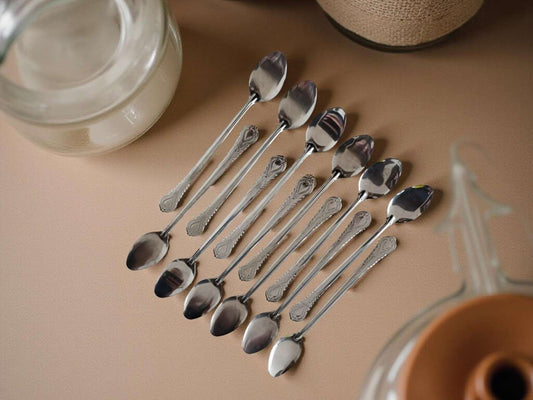 Lingurita Cu Coada Lunga Inox En-gross (12 Buc/Set)