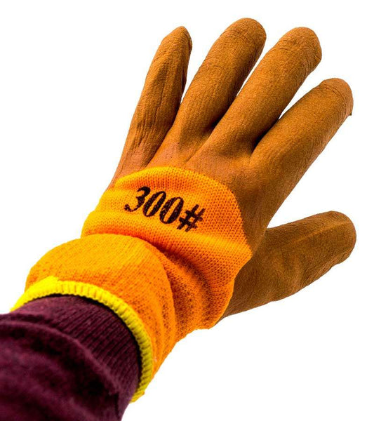 Manusi de lucru portocalii de lana (10 buc/set) engross