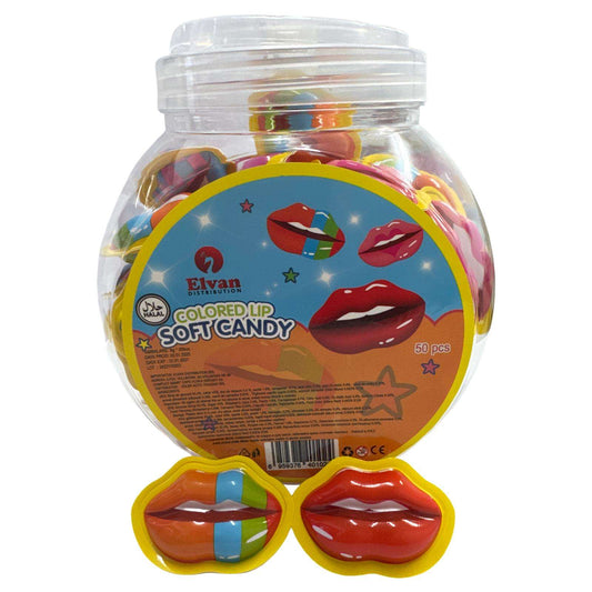 Jeleu in forma de buze 9g engross (50 buc/bol)