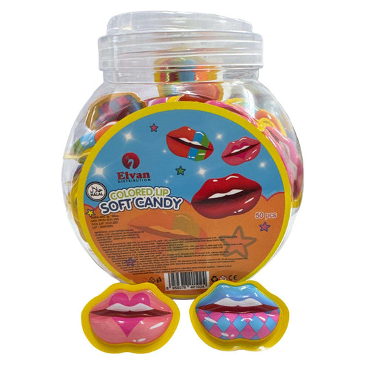 Jeleu in forma de buze 9g engross (50 buc/bol)