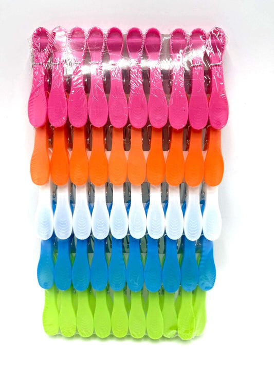 Carlige ovale color clesti rufe (50 buc/set) engross