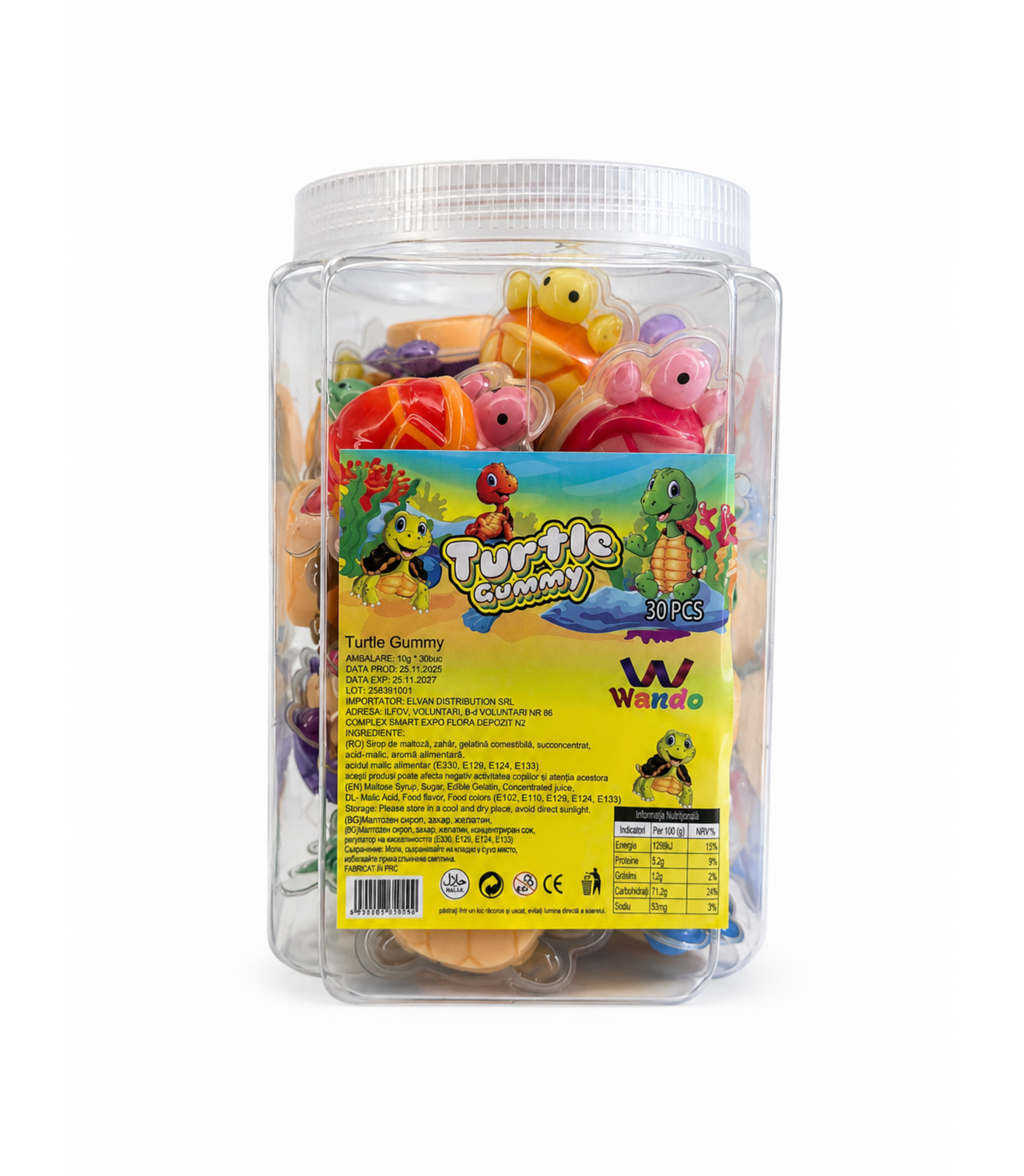 Jeleu Gummy Big Turtle With Sauce 10Gr