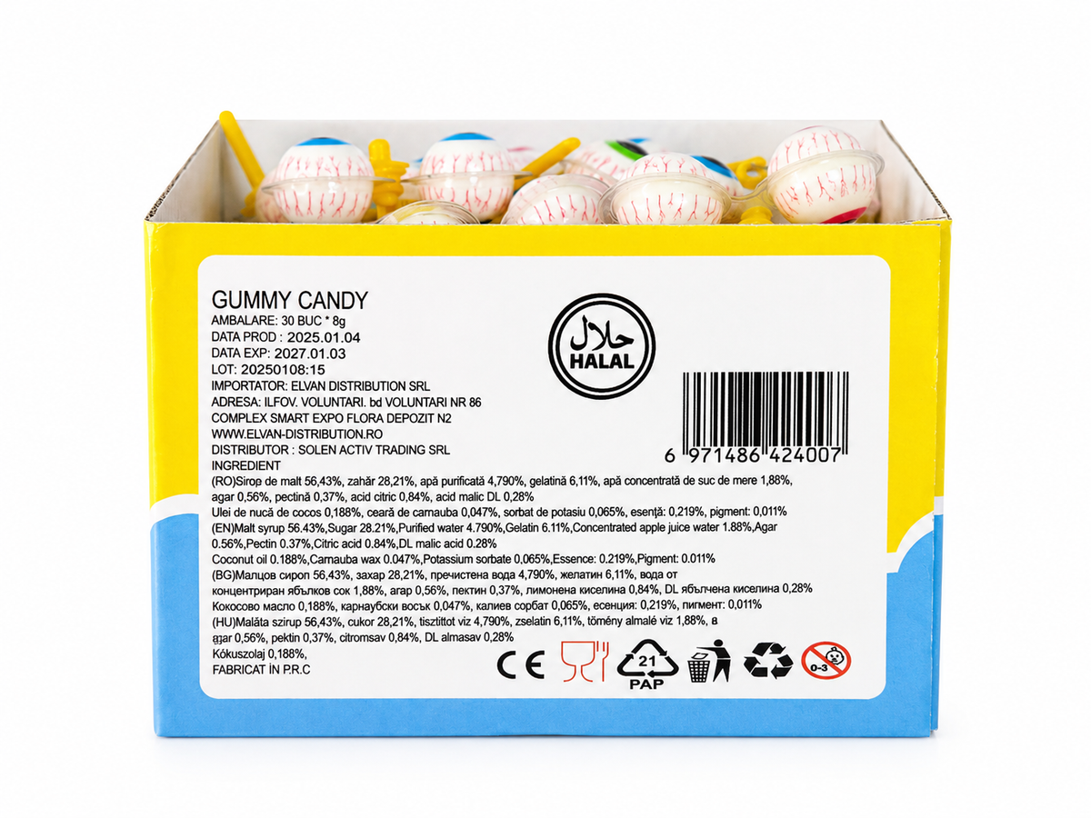 Jeleu Morisca Ochi 8gr (30 Buc/Cutie) En-gross