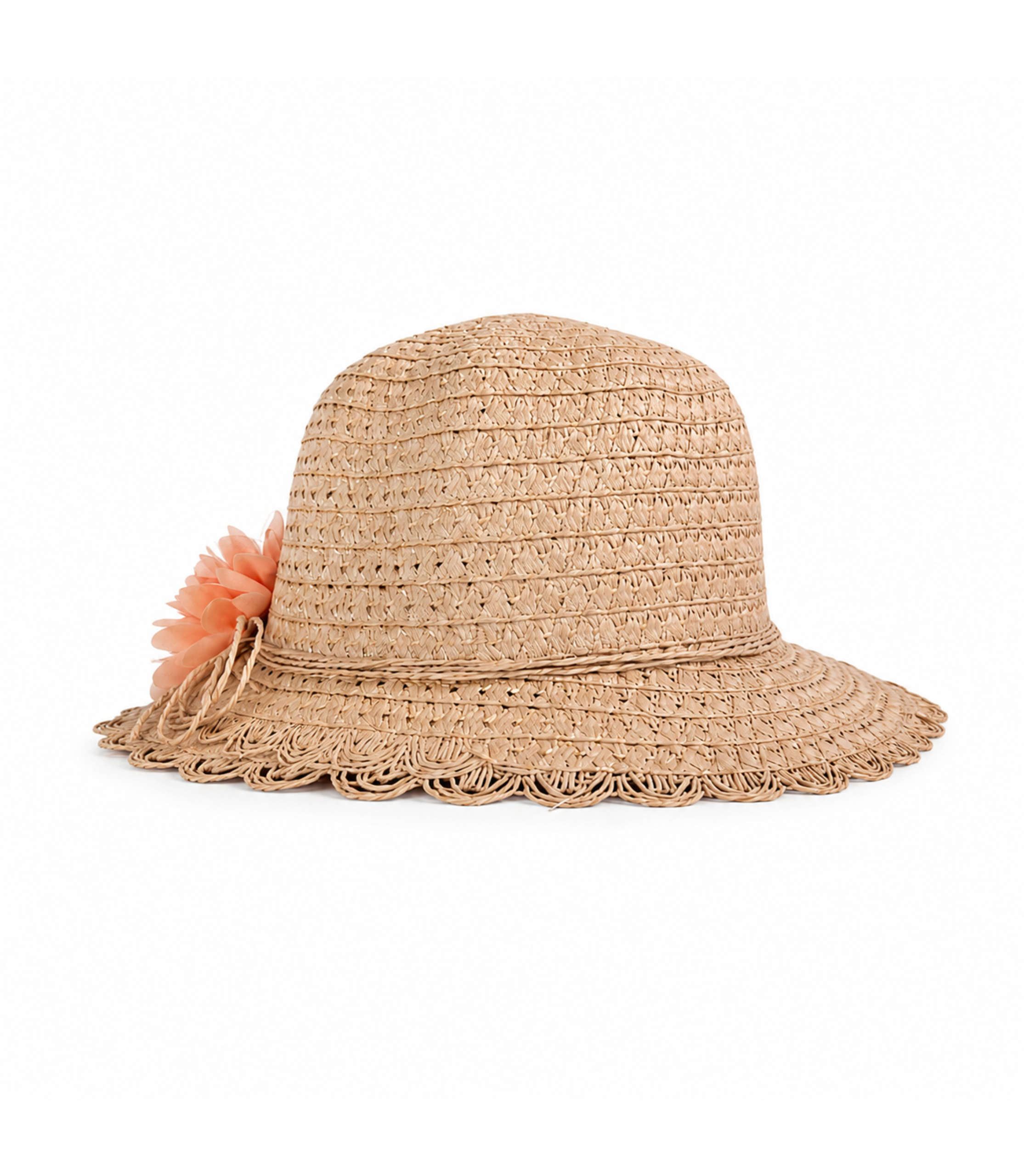 Palarie Din Paie Cu Floare