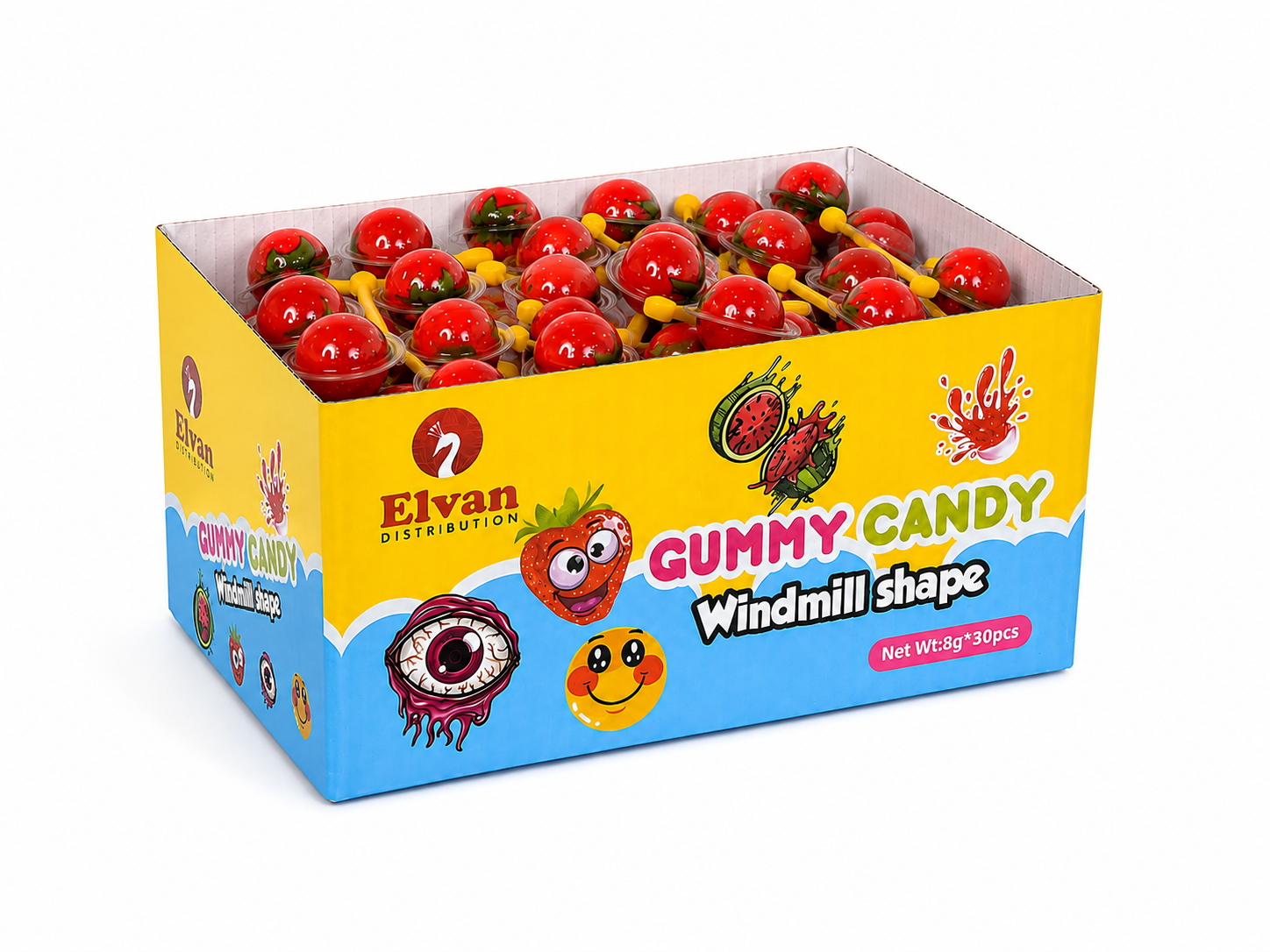 Jeleu Morisca Capsuni (30 Buc/Cutie) 8gr En-gross