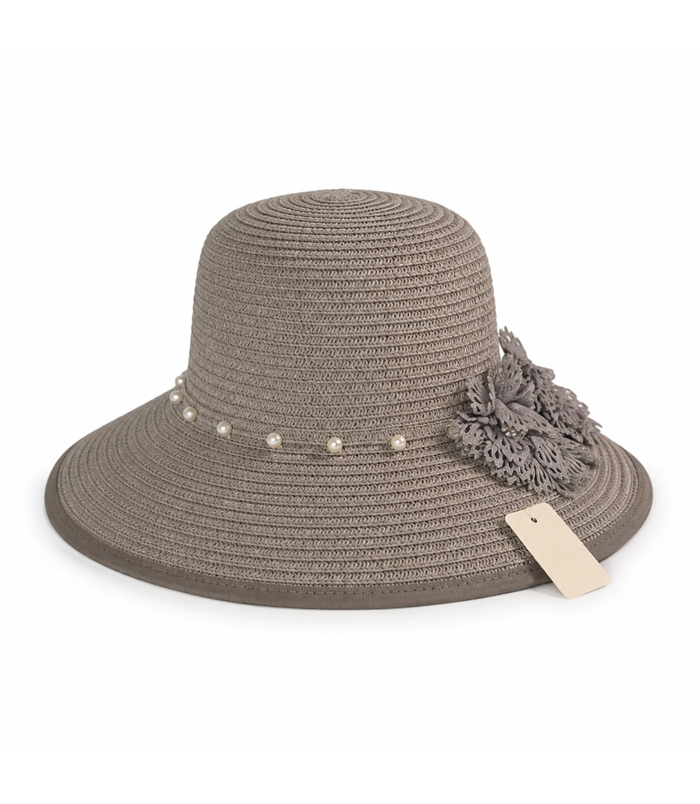 Palarie Din Paie Cu Floare Decorativa
