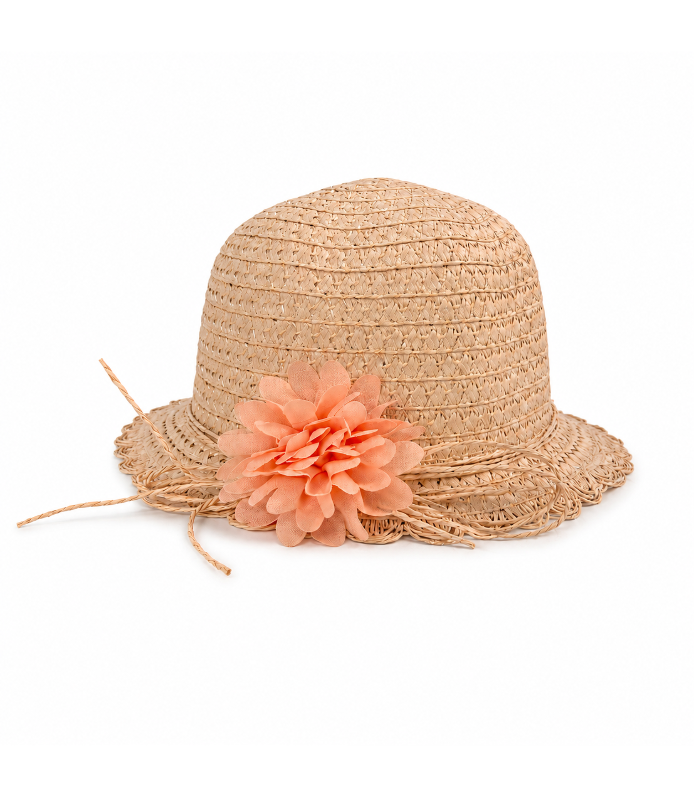 Palarie Din Paie Cu Floare