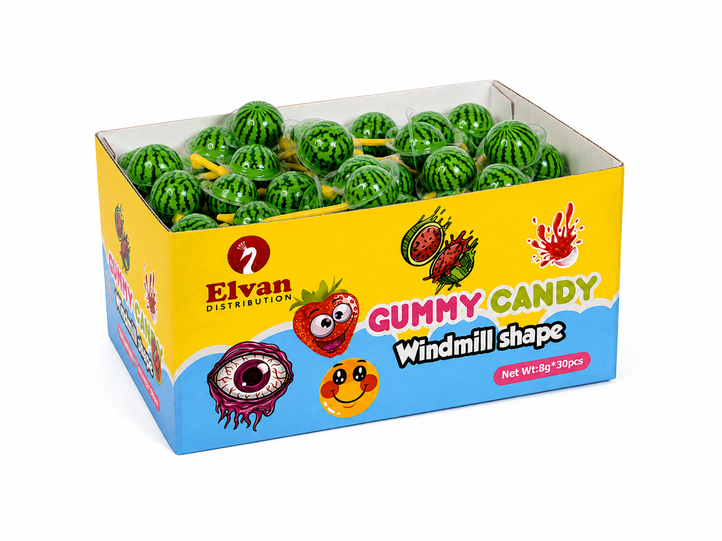 Jeleu Morisca Pepene 8gr (30 Buc/Cutie) En-gross