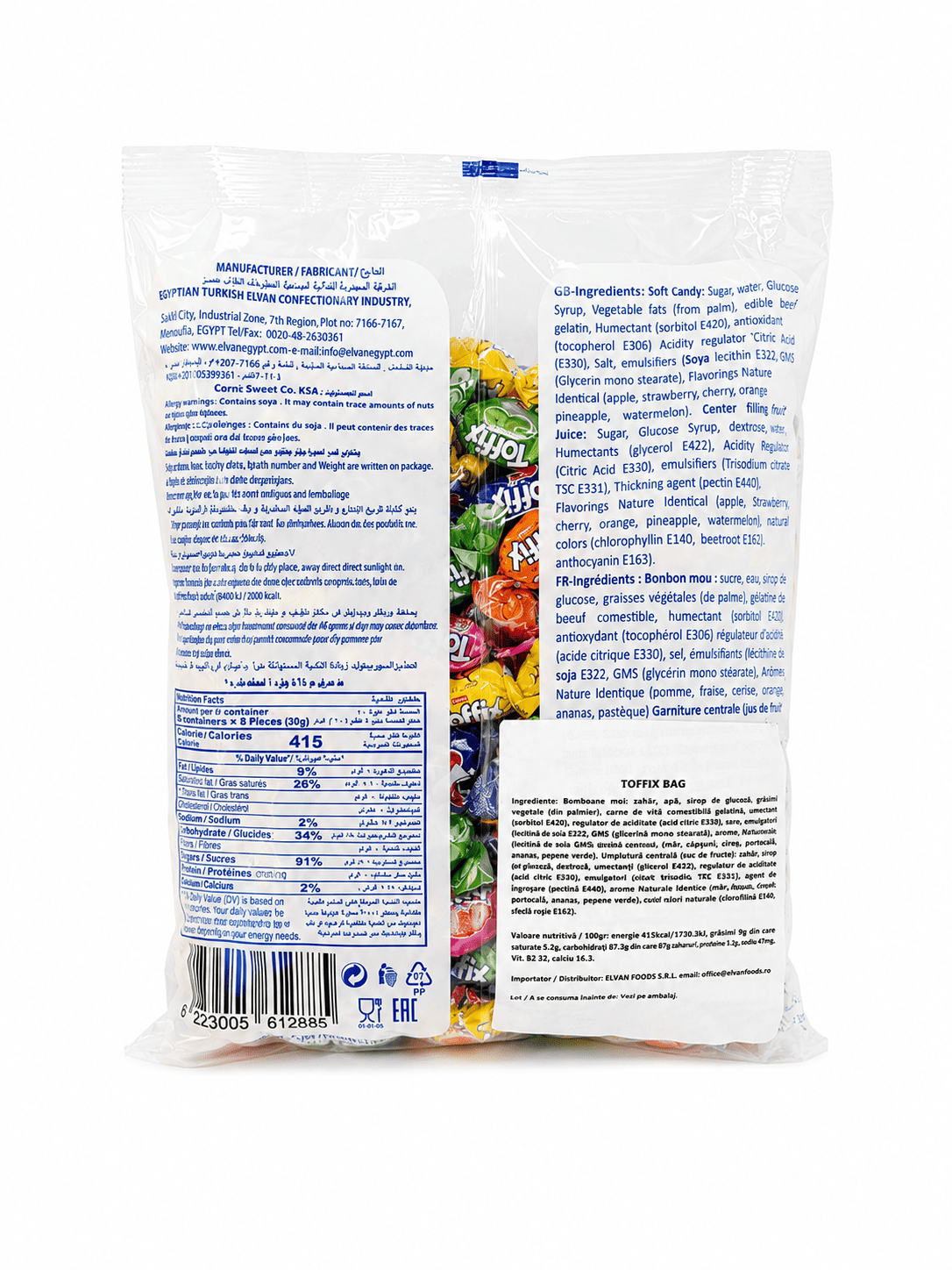 Caramele Toffix 1 Kg (8 Pungi/Bax) En-Gross