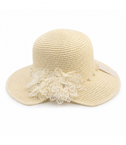 Palarie Din Paie Cu Floare Decorativa
