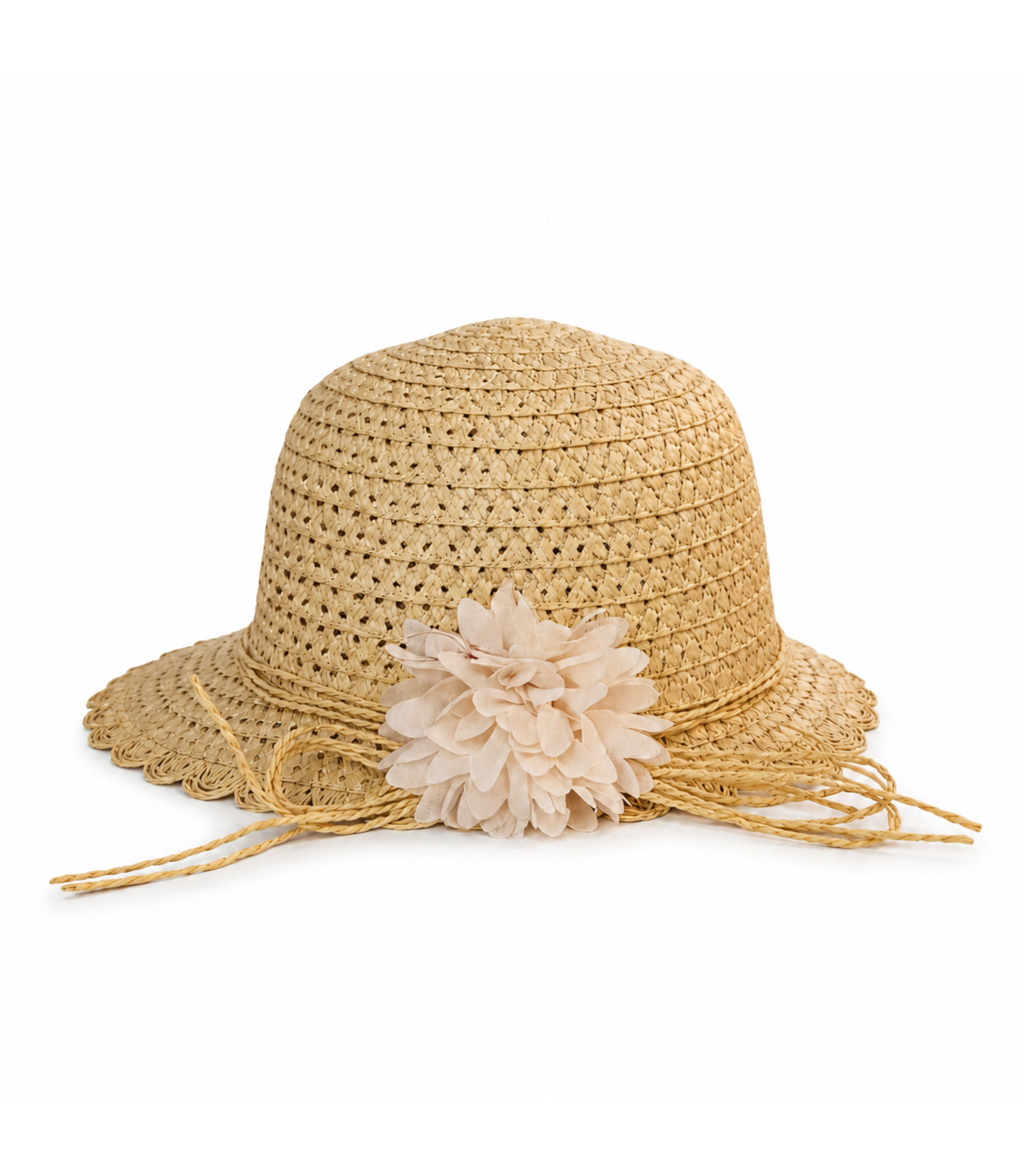 Palarie Din Paie Cu Floare