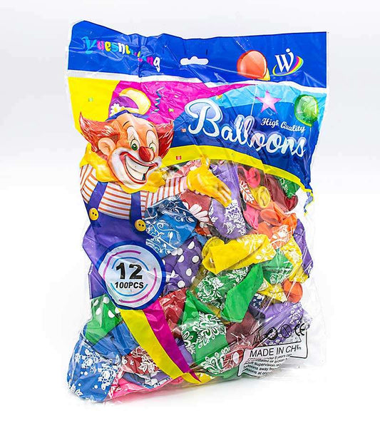 Baloane cu flori "1,8gr" (100 buc/set) engross