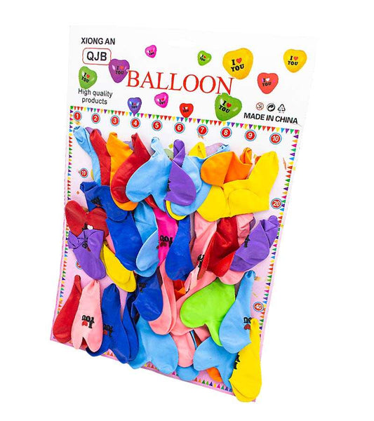 Balon in forma de inima 2g (40 buc/set) engross