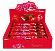 Baton Berry Caramel Ender cu Căpșuni, Caramel și Nuga (24 Buc/ Cutie)