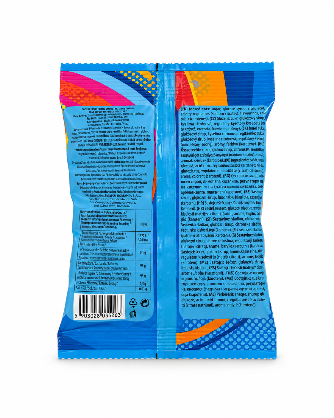Jeleuri Elv Jelaxy Crazy Block Mini 80gr (12 Pungi/ Cutie)