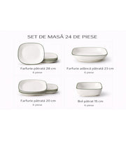 Set De Cină Din Porțelan 24 Piese