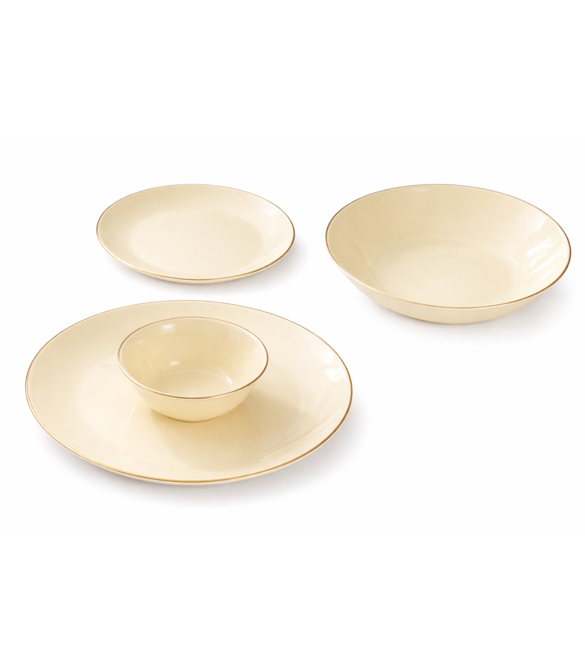 Set De Cină 24 Piese Crem