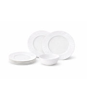 Set De Cină Din Porțelan Alb 24 Piese