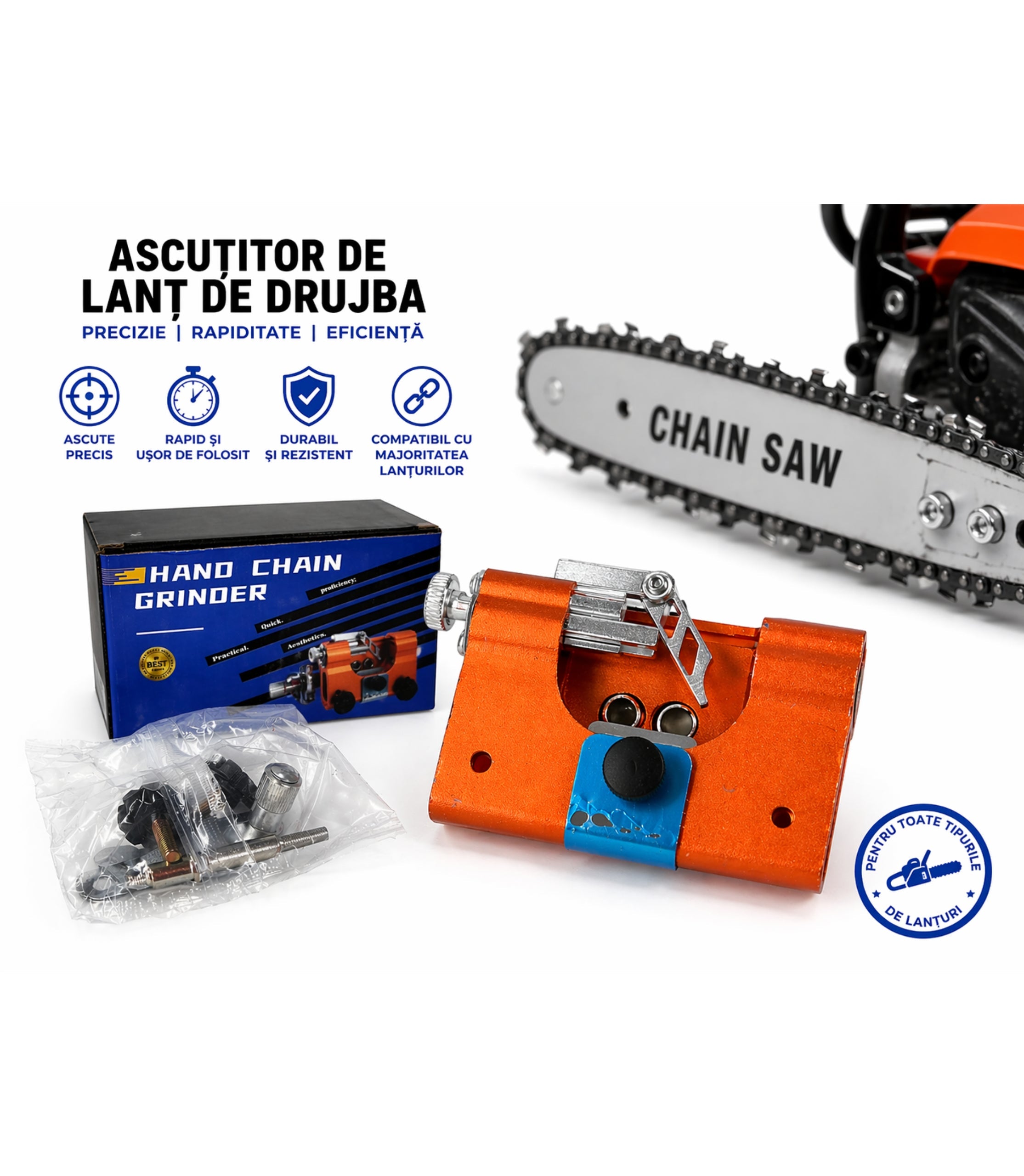 Ascuțitor Manual Pentru Lanț De Drujbă