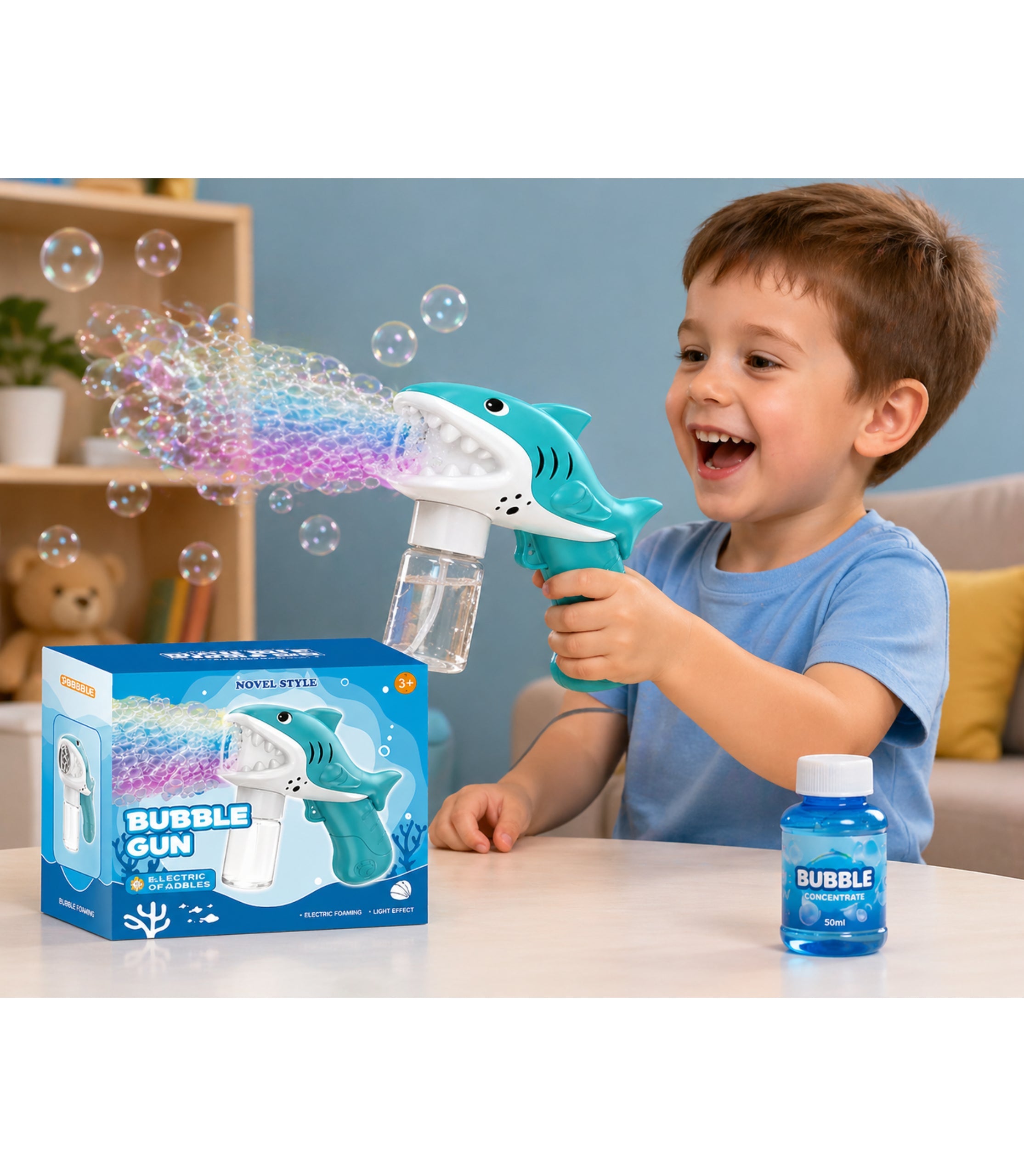 Pistol De Apa Din Plastic (E-Bubble Gun 2)