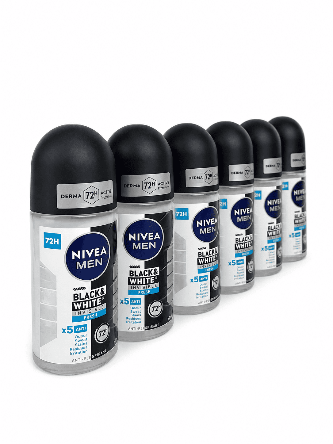 Deodorant Roll-On NIVEA MEN White Invisible Fresh 50 ml (6 Buc/Set)