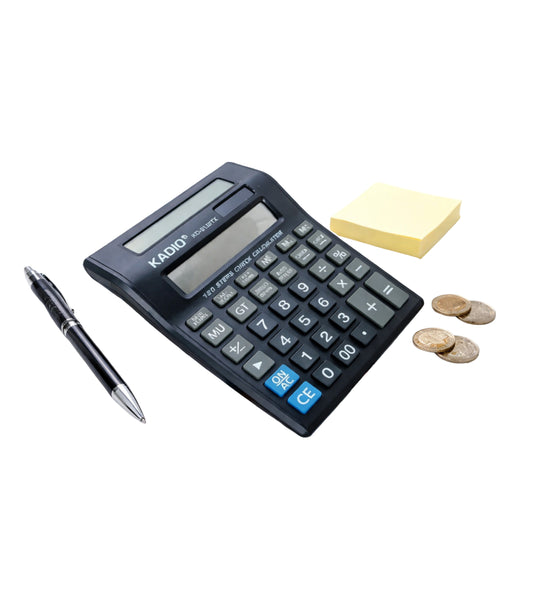 Calculator 2 Fete KADIO KD 8122TX, 20x14cm En-gross (13-1)