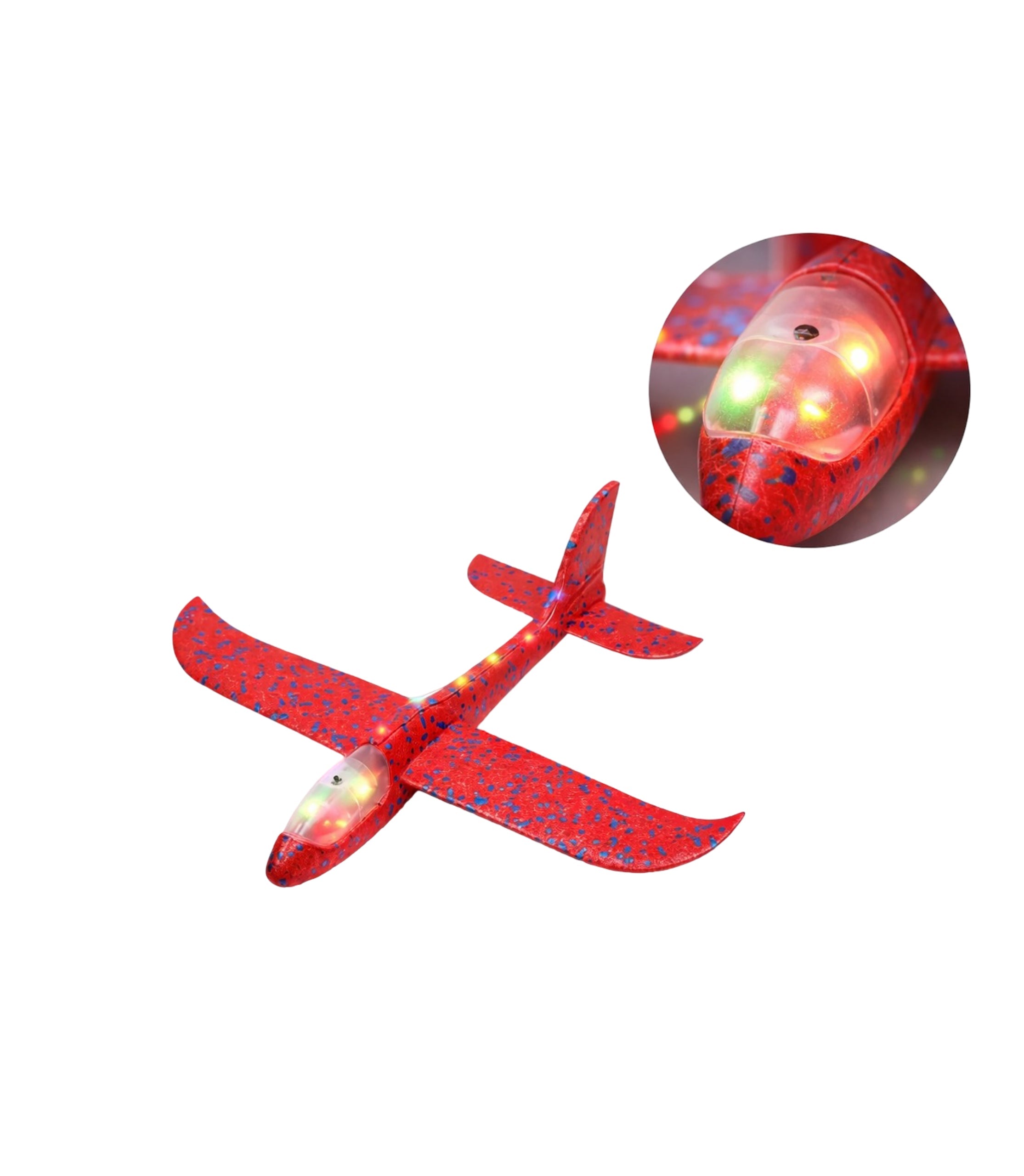 Avion Din Polistiren Cu Lumina