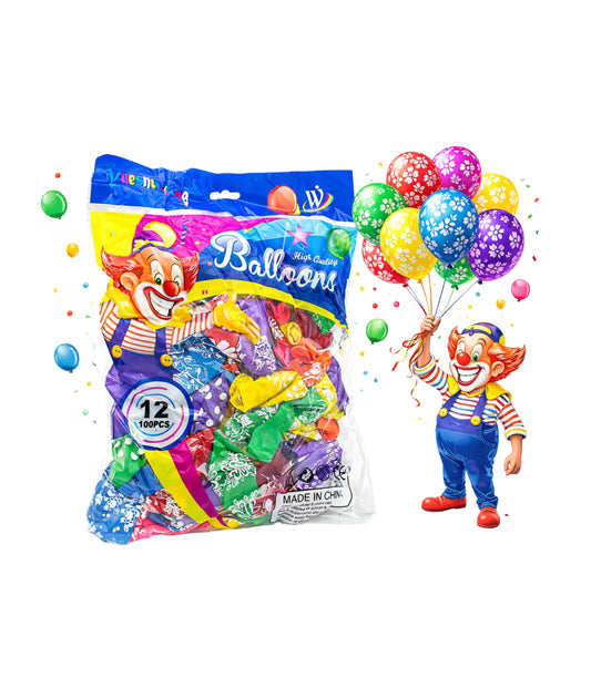 Baloane Cu Flori (100 Buc/Set) En-gross
