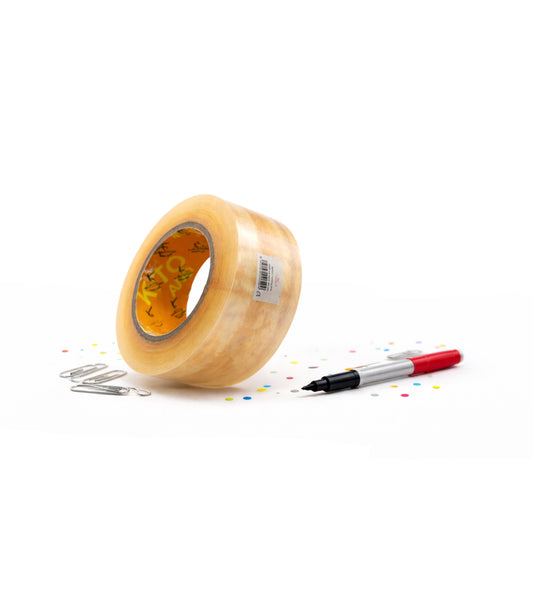 Banda adeziva de tip scotch, acrilica, 48 mm x 200 yard, Transparent (6 buc/set) engross