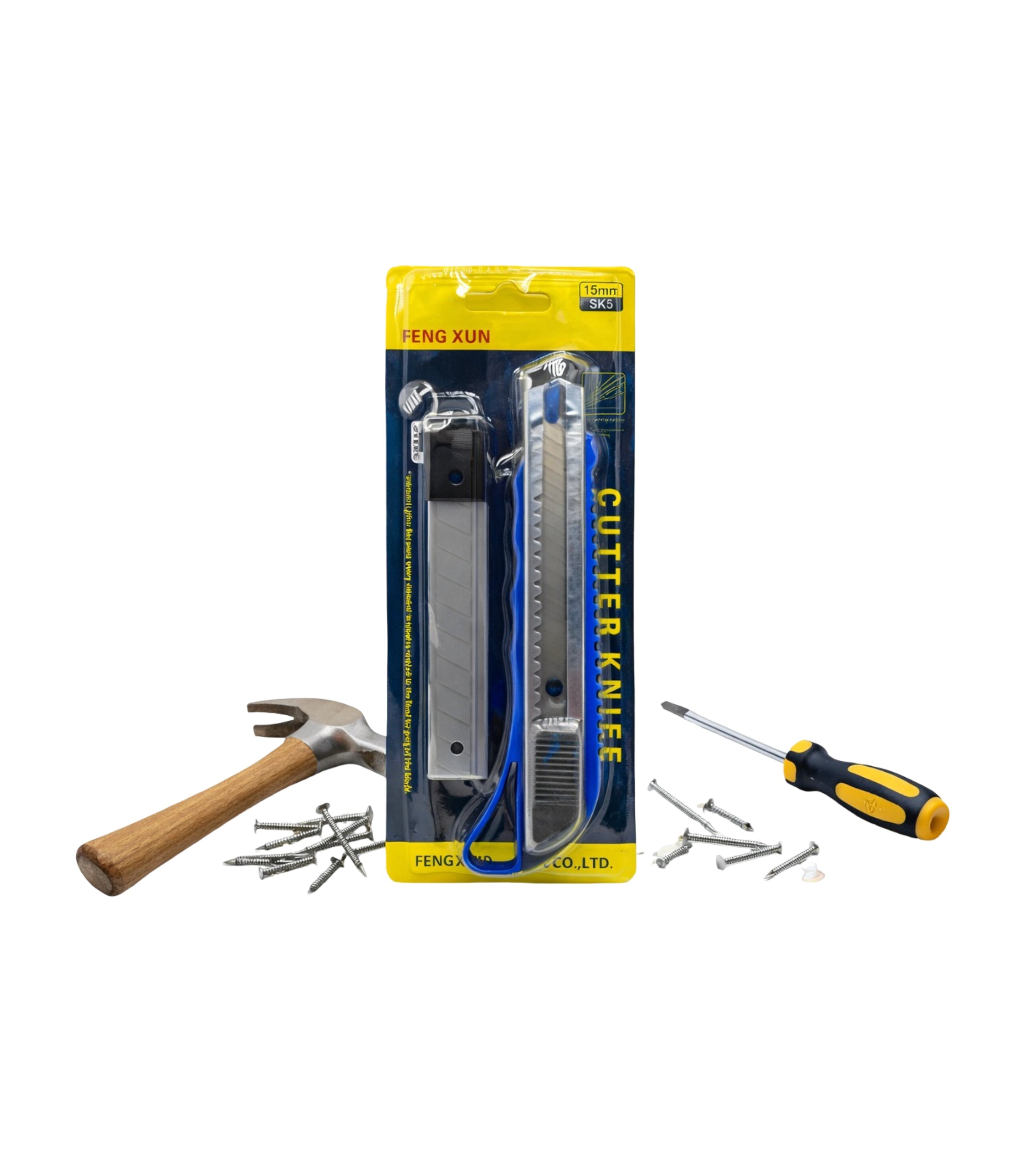 Cutter din metal cu 3 lame rezerva