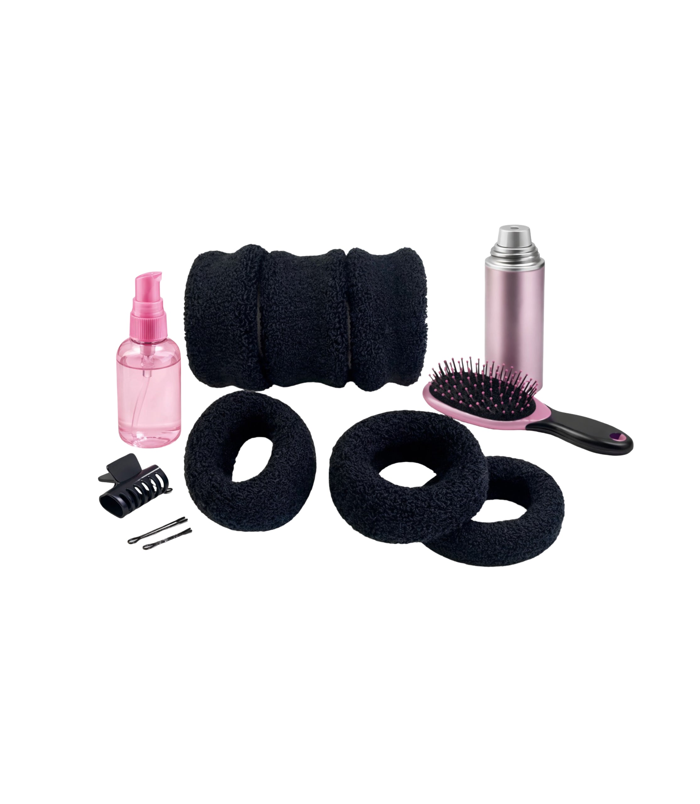 Elastic de par negru 3-8