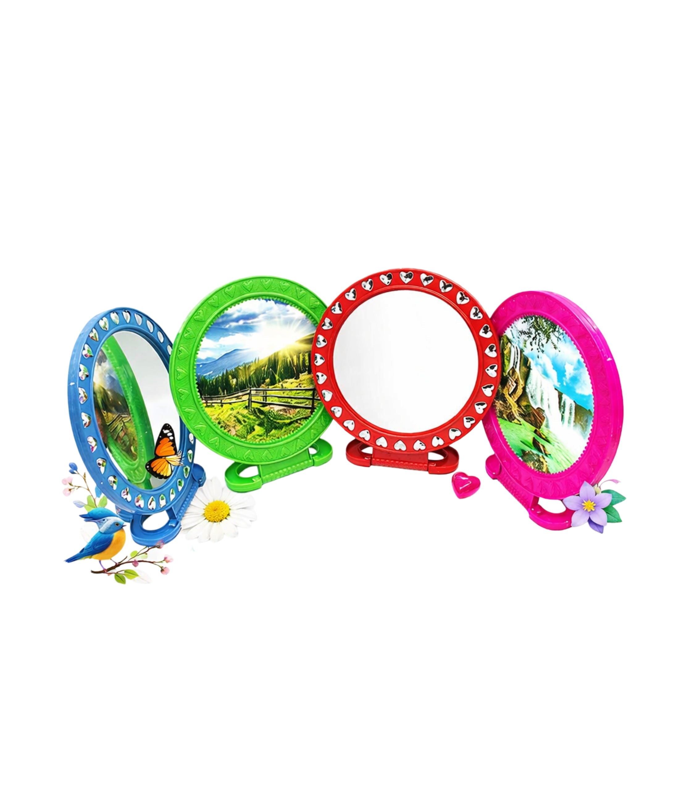 Oglinda plastic rotunda color Size-M