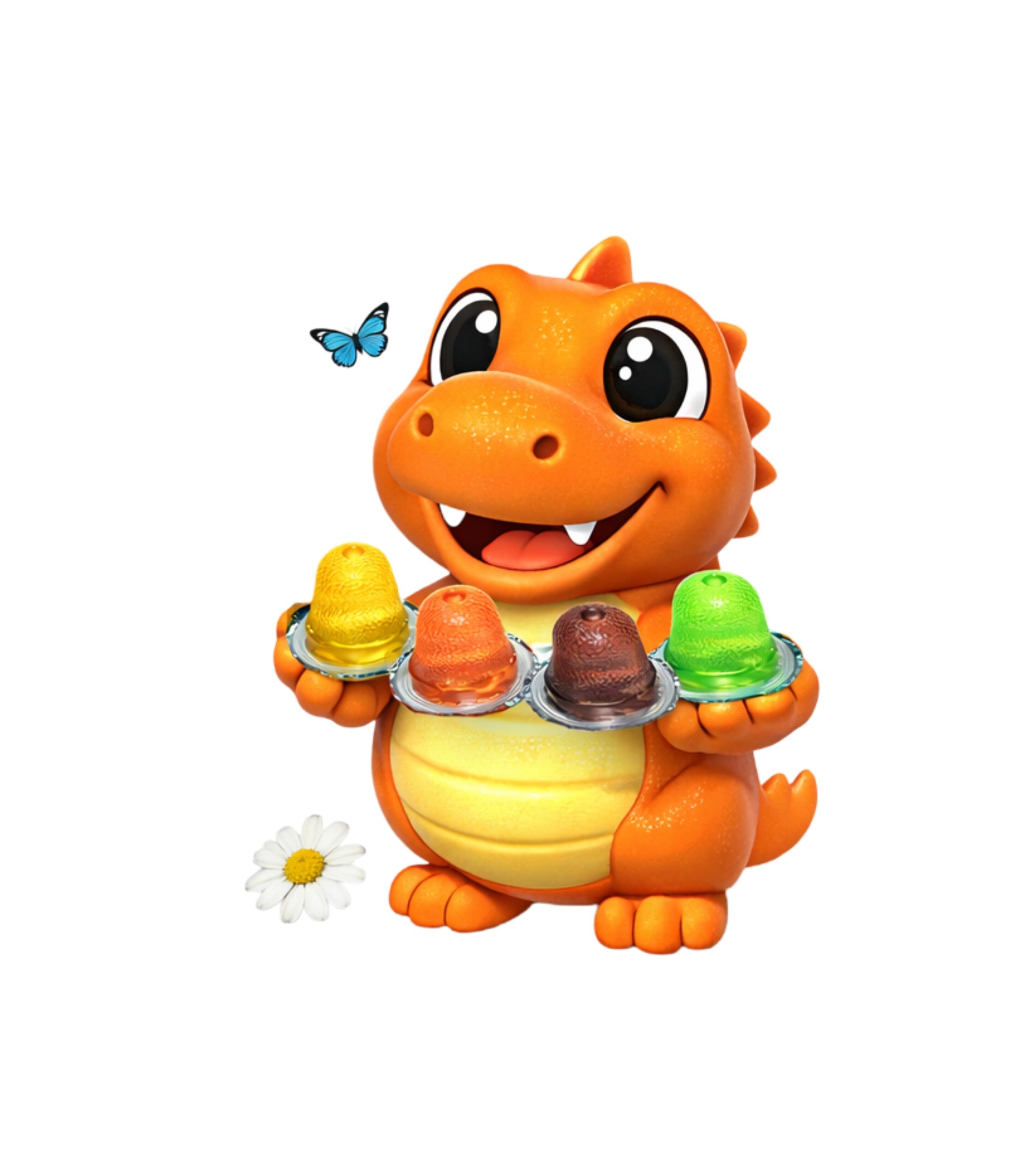 Jeleu Cupa Dinozaur Portocaliu 13Gr