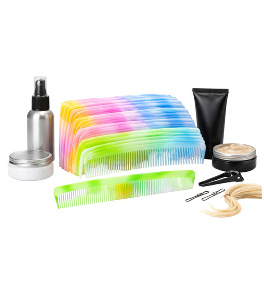 Pieptan de par color plastic "19 cm" (20 buc/set) engross