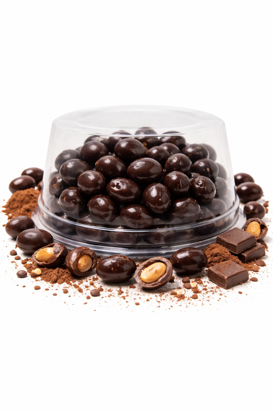 Drajeuri Arahide cu Cacao – Produs de Post Puffloss, 100 g (5 buc/set) – En-gross