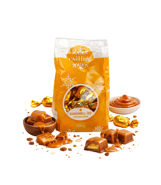 Bomboane De Pom Csillng Karamell IZU Szaloncukor 300g  – Aroma De Caramel ( 14 Buc/Bax) En-gross