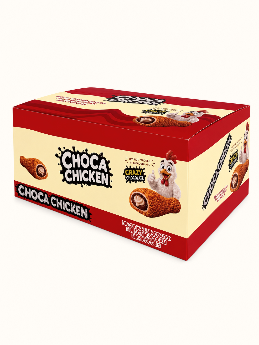 Choca Chicken Chocolate Biscuit Crumb Coated (24 Buc/Cutie) En-gross