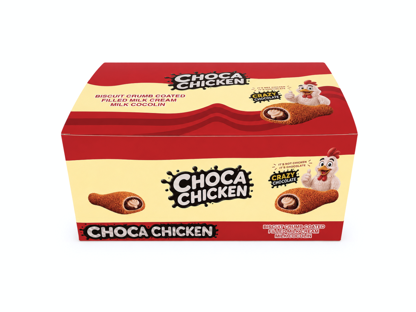 Choca Chicken Chocolate Biscuit Crumb Coated (24 Buc/Cutie) En-gross