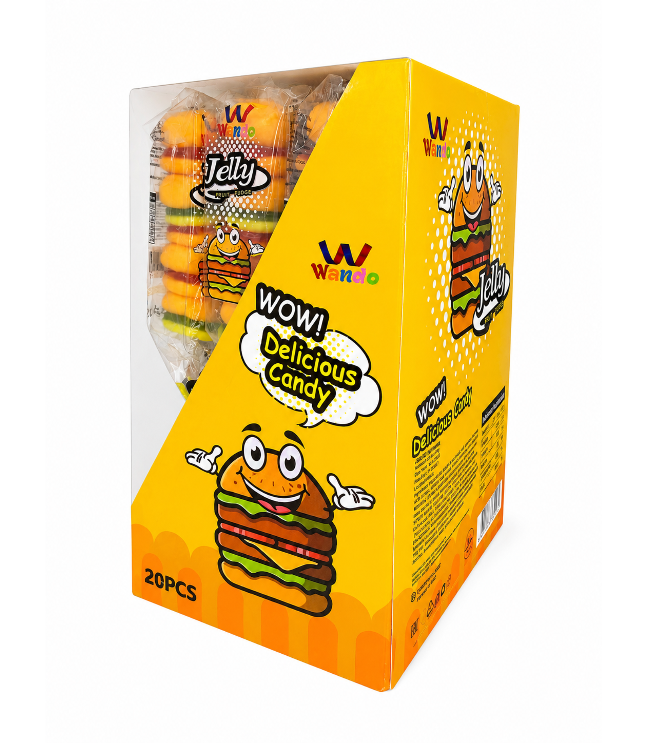 Jeleu Hamburger La Cutie 20 Gr (20 Buc/Cutie) En-gross