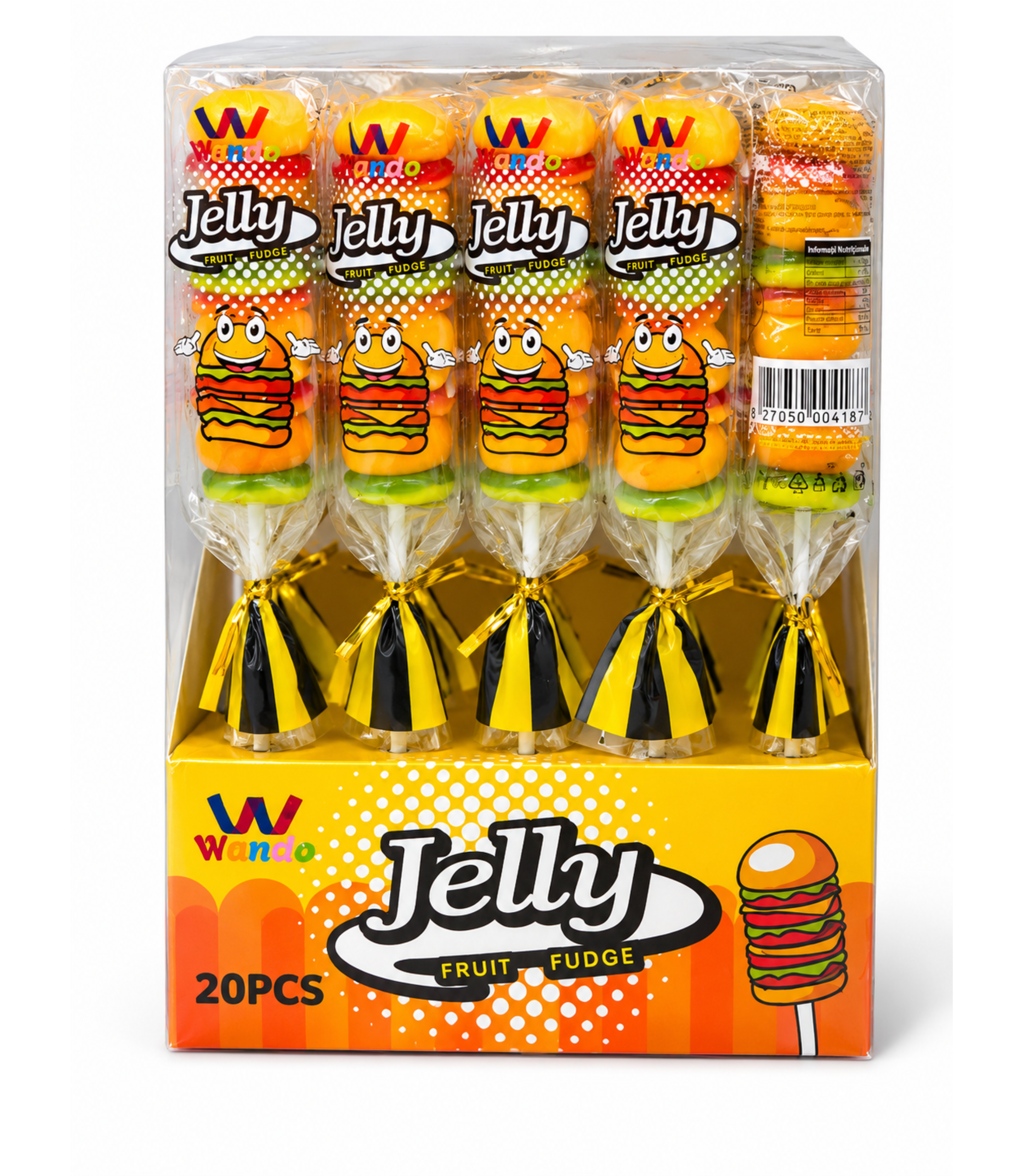 Jeleu Hamburger La Cutie 20 Gr (20 Buc/Cutie) En-gross