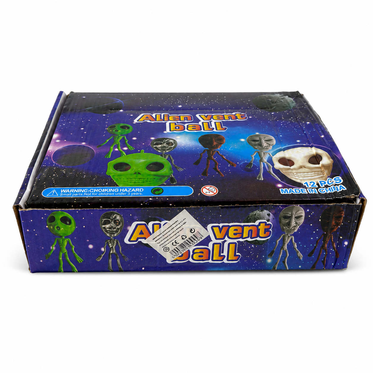 Jucarie antistres Alien cu schelet 12buc/cutie