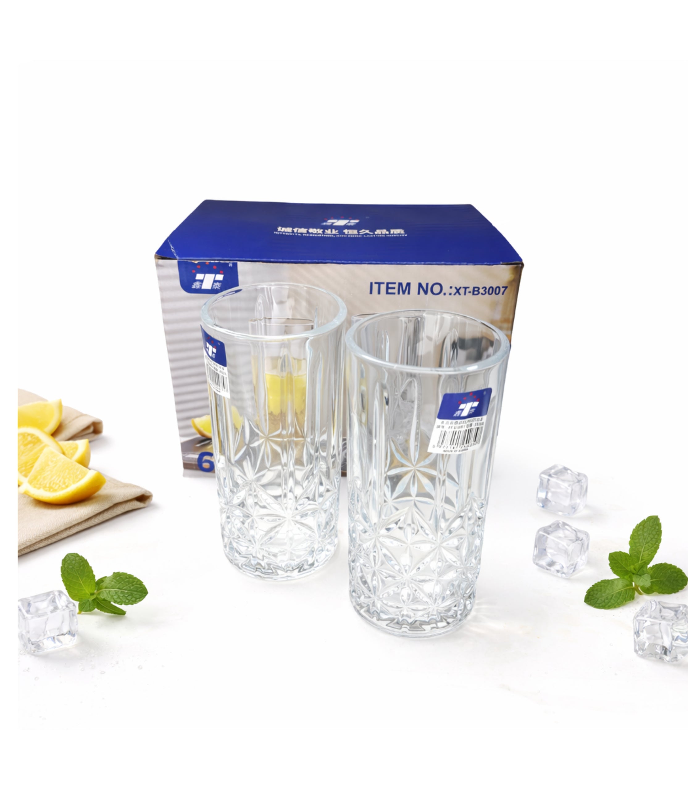Pahare Din Sticlă Texturate 330 ml
