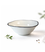 Bol Arcopal Alb Cu Margine Neagră 6 inch