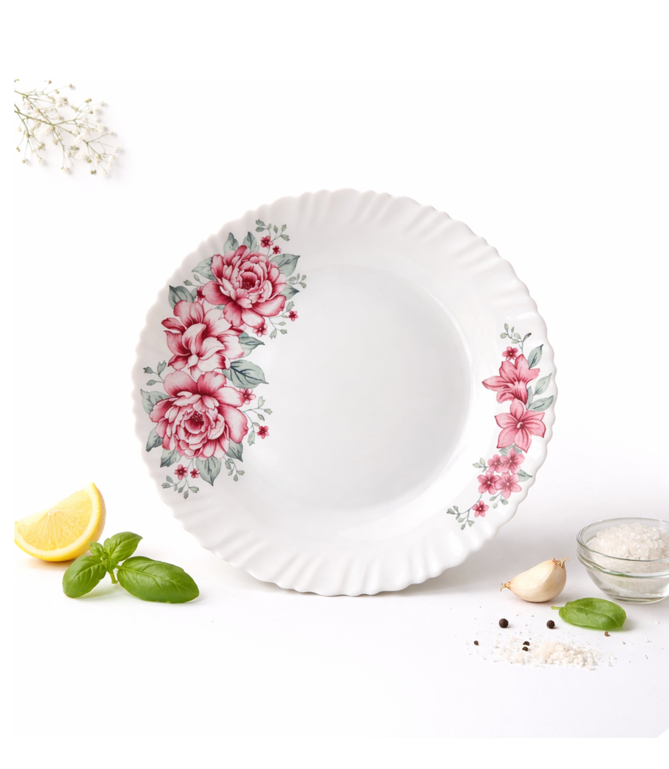 Farfurii Arcopal Cu Model Floral 10.5 inch