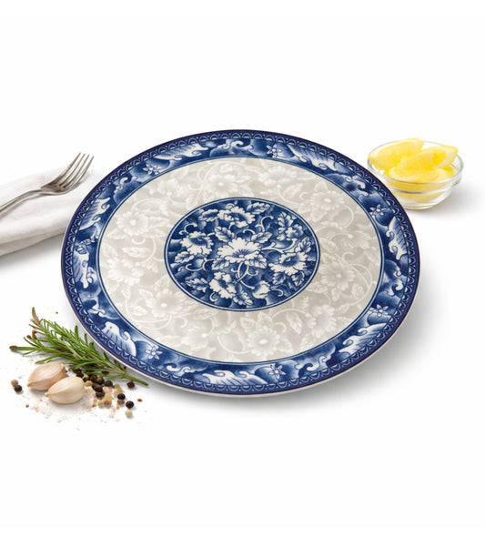 Farfurii Ceramica Cu Flori Albastre 8 inch (5748-6) En-gross
