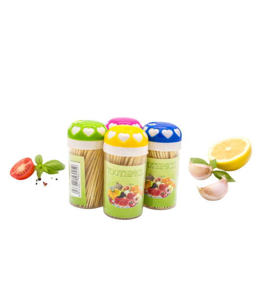 Scobitori Din Bambus Tub Rotund (12 buc/set) En-gross