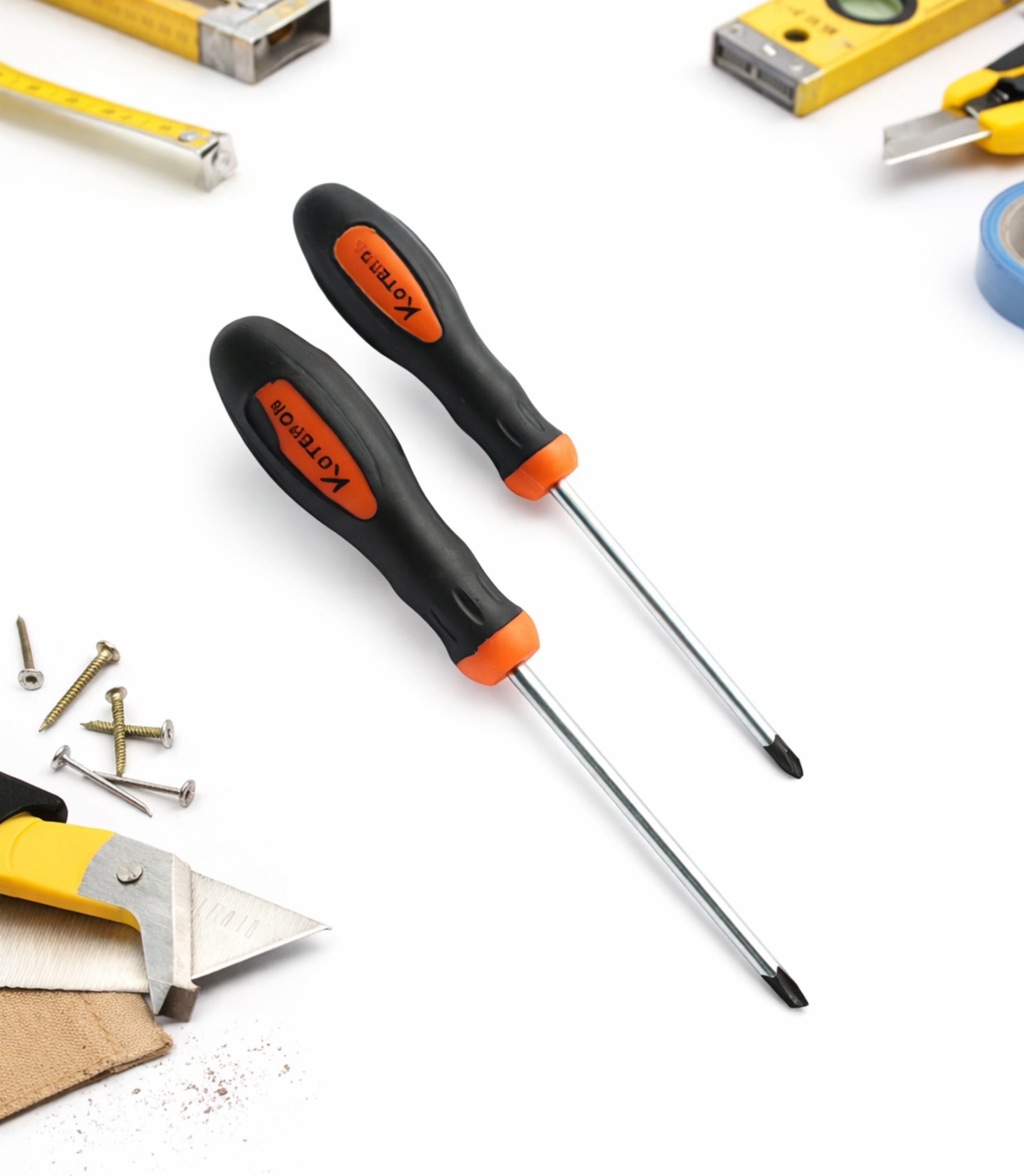 Set 2 Șurubelnițe Cu Mâner Ergonomic
